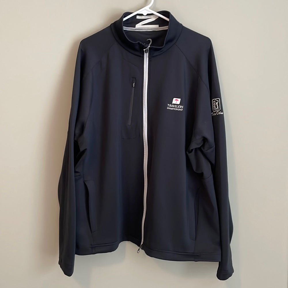 ZERO RESTRICTION XXL Full zip golf jacket with logos